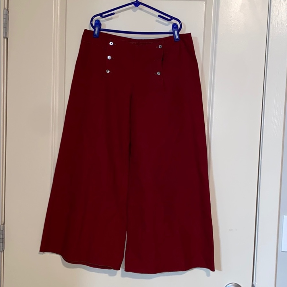 VINTAGE! Red high water bell bottoms!